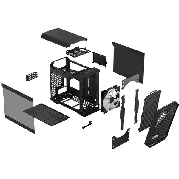 FRACTAL DESIGN TORRENT NANO FD-C-TOR1N-02 GAMING MINI-ITX PC KASASI