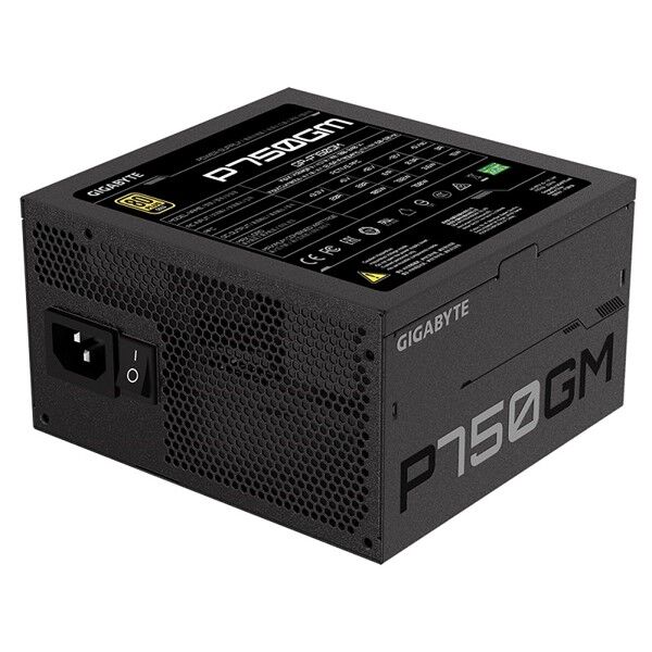 GIGABYTE 750W 80  GOLD GP-P750GM 13.5cm Fanlı Tam Modüler Power Supply Japon Kapasitör