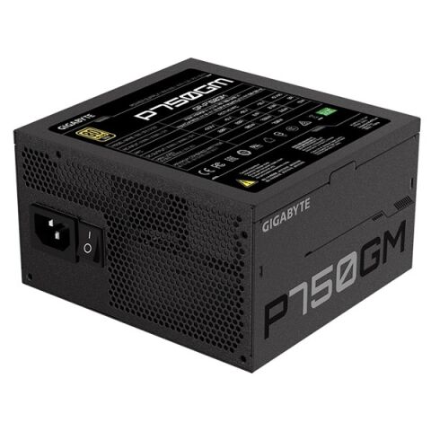 GIGABYTE 750W 80  GOLD GP-P750GM 13.5cm Fanlı Tam Modüler Power Supply Japon Kapasitör