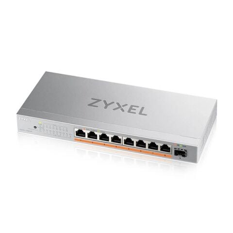ZYXEL 8port XMG-108HP 2.5 GIGABIT 1-SFP 10GBE 100W YÖNETİLEMEZ POE SWITCH