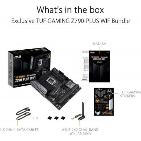 ASUS TUF Z790-PRO GAMING WIFI-6E DDR5 HDMI-DP PCIE 4.0 1700p ATX
