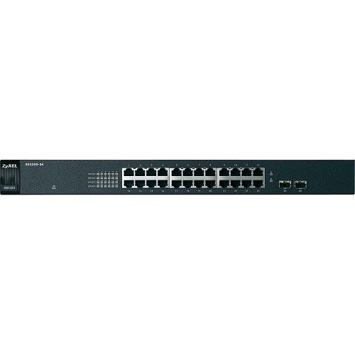 ZyXEL 24port GS1100-24 v3 GIGABIT 2X SFP Yönetilemez Switch RackMount