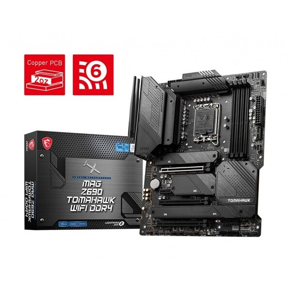 MSI MAG Z690 TOMAHAWK WIFI-6 DDR4 HDMI-DP PCIE 4.0 1700P ATX