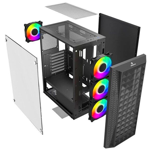 GAMEBOOSTER 550W 80+ GB-G2616B GAMING MID-TOWER PC KASASI