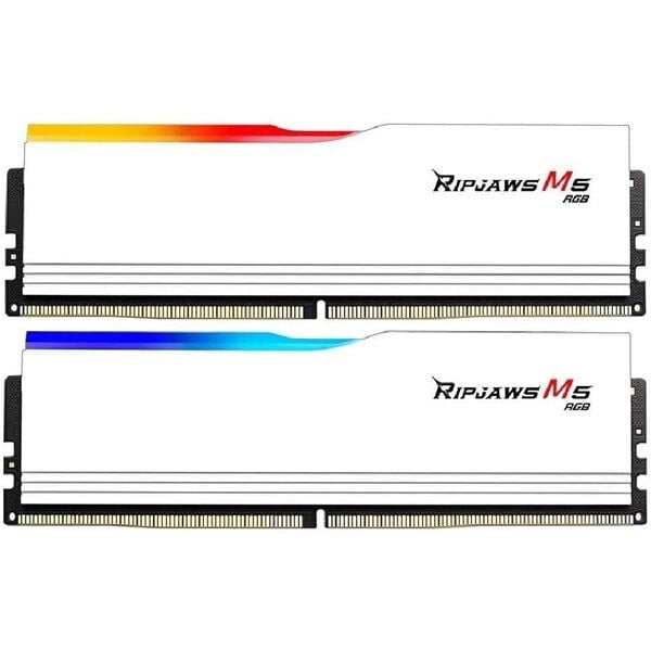 GSKILL 32GB (2X 16GB) DDR5 6000MHZ CL36 RGB DUAL KIT PC RAM RIPJAWS M5 F5-6000J3648D16GX2-RM5RW BEYAZ