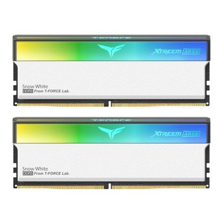 TEAM 32GB (2X 16GB) DDR5 6000MHZ CL38 RGB DUAL KIT PC RAM T-FORCE XTREEM ARGB WHITE FFAD532G6000HC30DC01