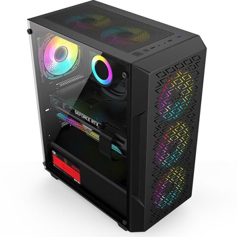 POWERBOOST 650W 80+ BRONZE PB-P801AB GAMING MID-TOWER PC KASASI
