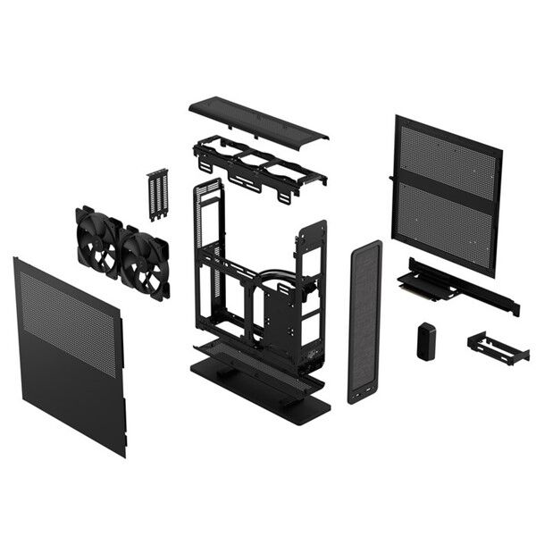 FRACTAL DESIGN RIDGE FD-C-RID1N-01 SLIM MINI-ITX PC KASASI