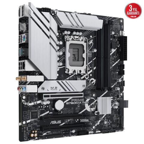 ASUS PRIME B760M-A WIFI-6E DDR5 HDMI DP PCIe 16X v4.0 1700p mATX