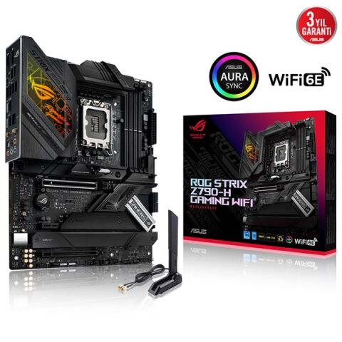 ASUS ROG STRIX Z790-H GAMING WIFI-6E DDR5 HDMI DP PCIe 16X v5.0 1700p ATX