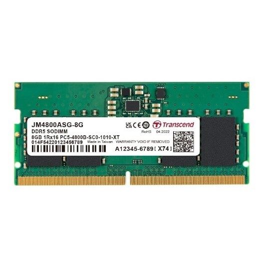 TRANSCEND 8GB DDR5 4800MHZ CL22 NOTEBOOK RAM VALUE JM4800ASG-8G