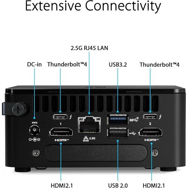 ASUS NUC 13 PRO NUC13ANBI5 CORE i5 1340P-32GB RAM-512GB NVME-FDOS MINI PC