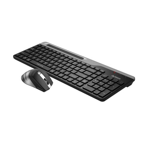 A4 TECH FB2535C Bluetooth Kablosuz Q Trk Optic Mouse Siyah/Gri Multimedya Klavye - Mouse Set