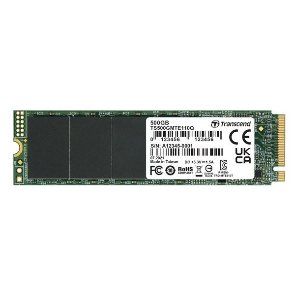 TRANSCEND 500GB TS500GMTE110Q  1900-900MB/s M2 NVME GEN3 DİSK