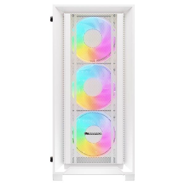 RAMPAGE 750W 80+ BRONZE VOYAGER 4-RGB FANLI GAMING MID-TOWER PC KASASI BEYAZ