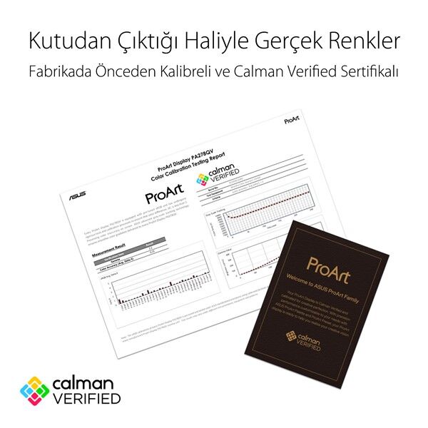 ASUS 27'' IPS PRO ART PA278QV 5MS 75Hz HDMI-DP Pivot Grafik Tasarım Monitör (2560 X 1440)