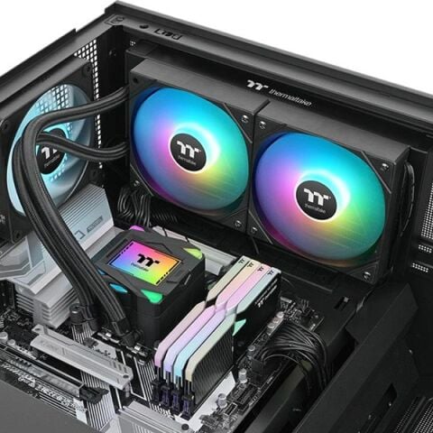 THERMALTAKE 240MM LA240 CL-W457-PL12SW-A AM5-1851P RGB SIVI SOĞUTMALI İŞLEMCİ FANI