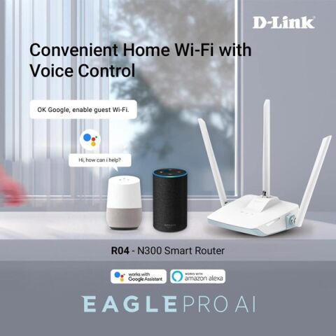 <![CDATA[D-LINK R04 N300 2.4ghz Mesafe Genişletici EV Ofis Tipi Router Yapay Zeka Destekli ]]>