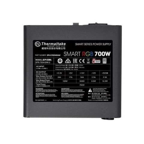 THERMALTAKE 700W 80+ SMART RGB PS-SPR-0700NHSAWE-1 POWER SUPPLY