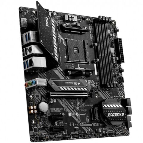 MSI MAG B550M BAZOOKA DDR4 M2 PCIe NVME HDMI DP PCIe 16X v4.0 AM4 mATX