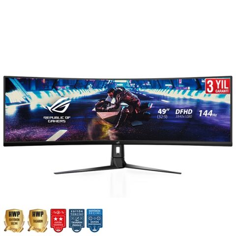 ASUS 49'' VA ROG STRIX XG49VQ 4MS 144Hz HDMI-DP Kavisli Gaming Monitör (3840 X 1080)
