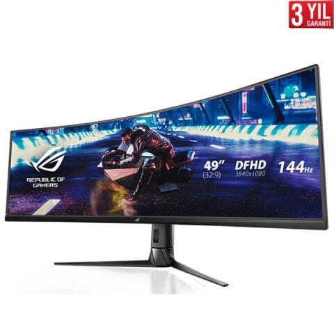 ASUS 49'' VA ROG STRIX XG49VQ 4MS 144Hz HDMI-DP Kavisli Gaming Monitör (3840 X 1080)