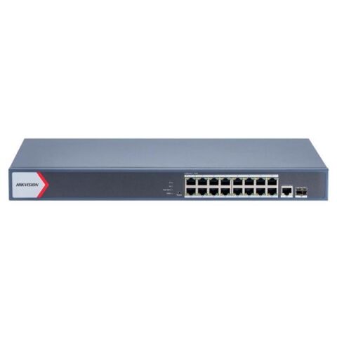 HIKVISION 16port 130w FULL PoE DS-3E1518P-EI/M GIGABIT 1X-UPLINK,1XSFP Yönetilemez Switch Rack Mount