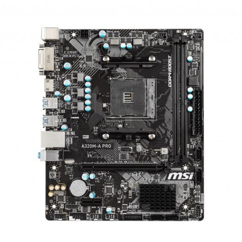 MSI A320M-A PRO DDR4 HDMI DVI PCIe 16X v3.0 AM4 mATX