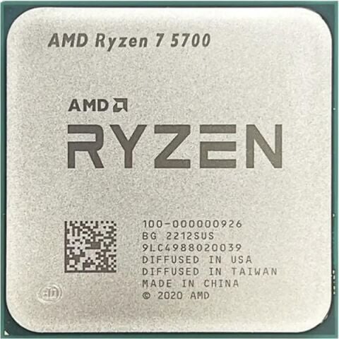 AMD RYZEN 7 5700 20MB 8çekirdekli VGA YOK AM4 65w Kutusuz+Fansız