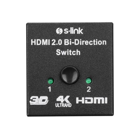 S-Link SL-LU613 . 2 Port HDMI Çift Yönlü Switch ve Splitter