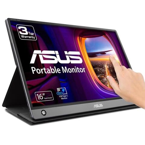 ASUS 15.6'' IPS MB16AMT 10MS 60Hz mHDMI-TYPE-C Dokunmatik Monitör (1920 X 1080)