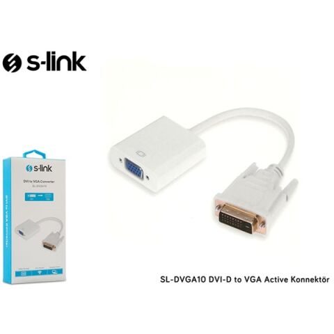 S-link SL-DVGA10 DVI-D to VGA Active Konnektör