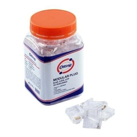 ORING CAT6 U/UTP RJ45 100'lü Kutu Modular Plug 3U''