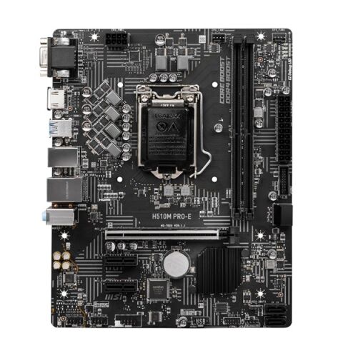 MSI H510M PRO-E DDR4 HDMI PCIe 16X v4.0 1200p v2 mATX