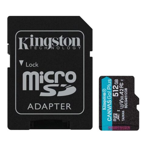 <![CDATA[KINGSTON 512GB  CANVASGO+ SDCG4/512GB MICRO-SD HAFIZA KARTI]]>