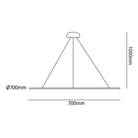 Sarkıt Led Avize Star Pro PLA30036K Led Avize