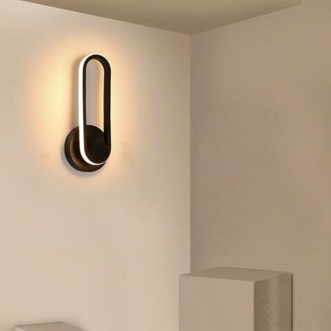 Led Aplik PLA74136 Elips Duvar Aplik Antrasit RAL7016 - 6500K - Beyaz