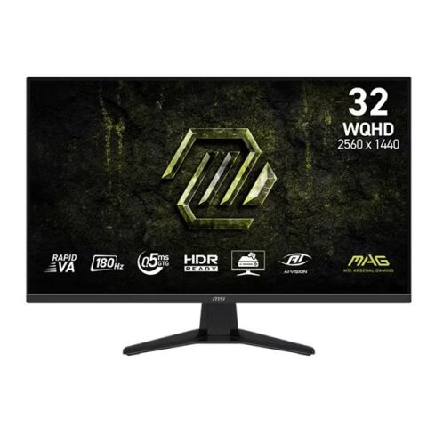 MSI 31.5'' FLAT RAPID VA MAG 325QF E18V 0.5MS 180HZ HDMI-DP GAMING MONİTÖR 2560X1440