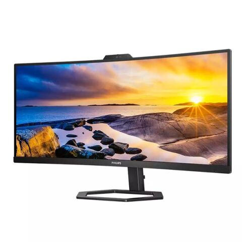 PHILIPS 34'' VA 34E1C5600HE/00 1MS 100HZ HDMI-DP USB-C KAVISLI WEB KAMERALI MONİTÖR  3440X1440