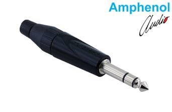 Amphenol TS3PB 6.3mm Stereo Male Jack - Black