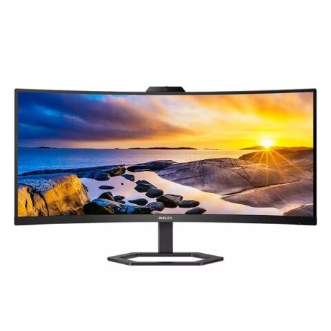 PHILIPS 34'' VA 34E1C5600HE/00 1MS 100HZ HDMI-DP USB-C KAVISLI WEB KAMERALI MONİTÖR  3440X1440