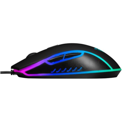GAMDIAS AURA GS1, Çok Renkli Aydınlatma, USB Kablolu, 6 Tuşlu, Gaming Mouse, 3600DPI, Siyah