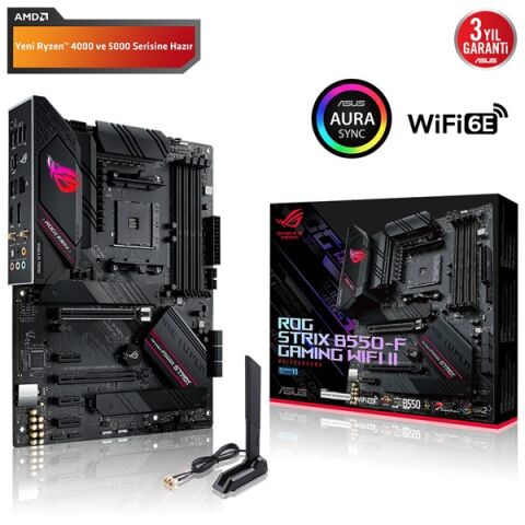 ASUS ROG STRIX B550-F GAMING WIFI II DDR4 HDMI DP PCIe 16X v4.0 AM4 mATX