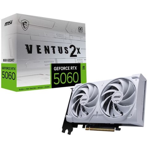 MSI 8GB RTX5060 VENTUS 2X OC WHITE GDDR7 128bit HDMI-DP PCIE 5.0