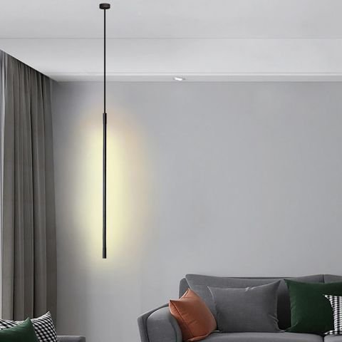Sarkıt Led Avize  Mini Rod PLA32021 Led Avize Siyah RAL9005 - 4000K - Ilık Beyaz