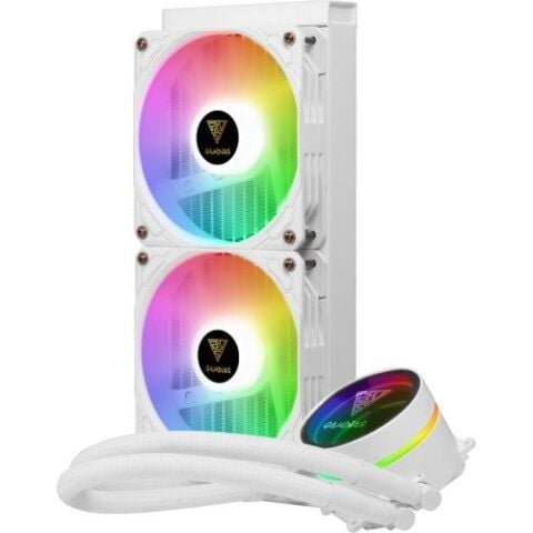 GAMDIAS 240MM CHIONE M3-240W RGB AM5-1700 SIVI SOĞUTMALI İŞLEMCİ FANI BEYAZ