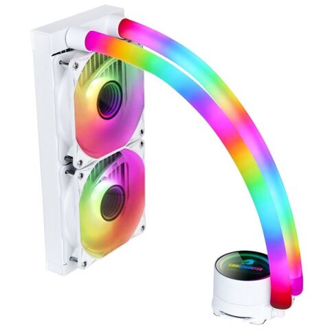 GAMEBOOSTER 240MM INFINITY 240 GB-LCS-P240-WE RGB AM5-1700P SIVI SOĞUTMALI İŞLEMCİ FANI BEYAZ