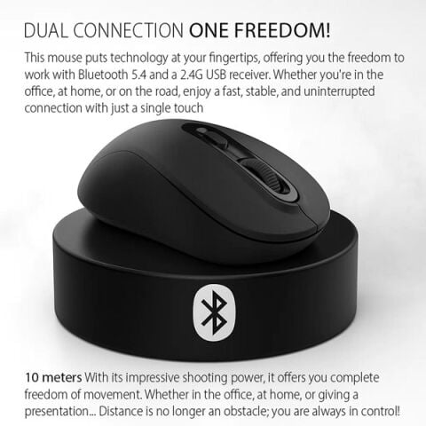 INCA IWM-288T Bluetooth & 2.4G Kablosuz siyah Ergonomic Design Silent 