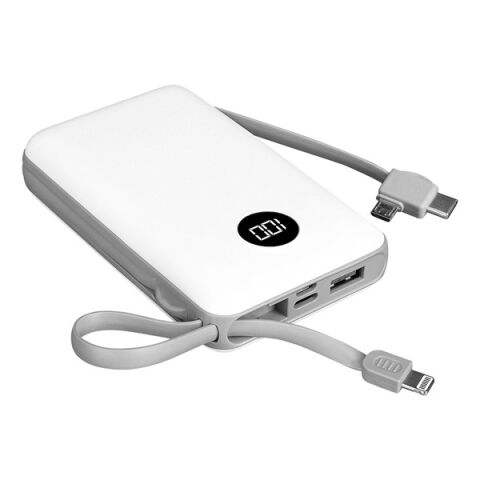 <![CDATA[S-link P102 10000mAh PRM 2*USB+Type-C+Micro+Lightning Beyaz LCD Taşınabilir Pil Şarj Cihazı Powerbank]]>