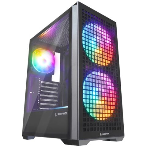 RAMPAGE 650W 80+ BRONZE GYRA V1 BLACK GAMING MID-TOWER PC KASASI